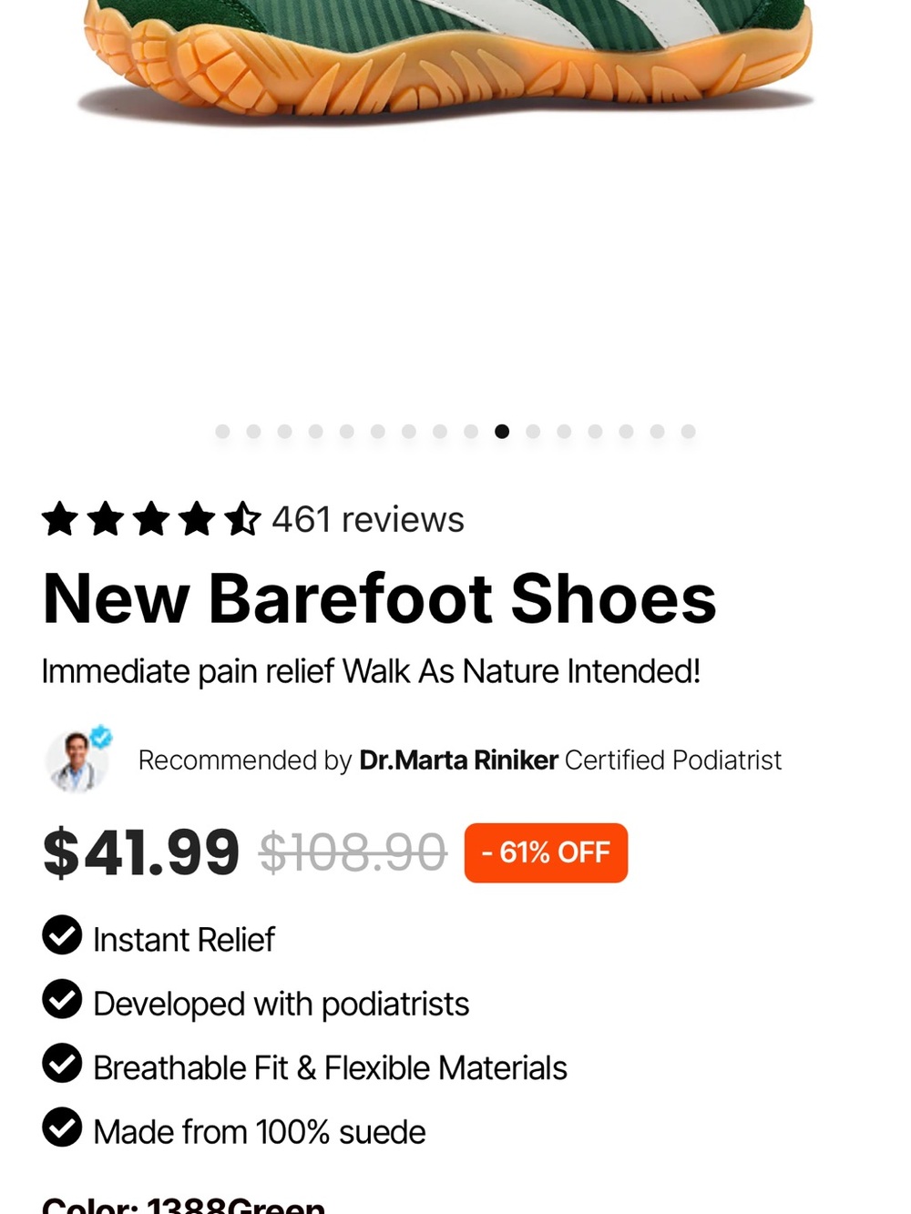 BareZoey barefoot athletic shoe - Picture 10 of 13